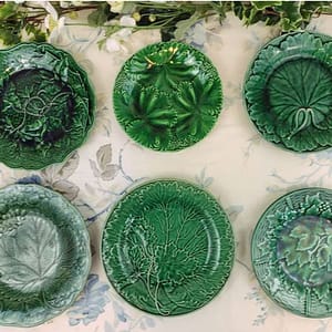 vintage mismatched plates