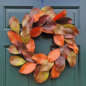 outdoor fall wreath