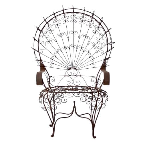 french-chair-wrought-iron